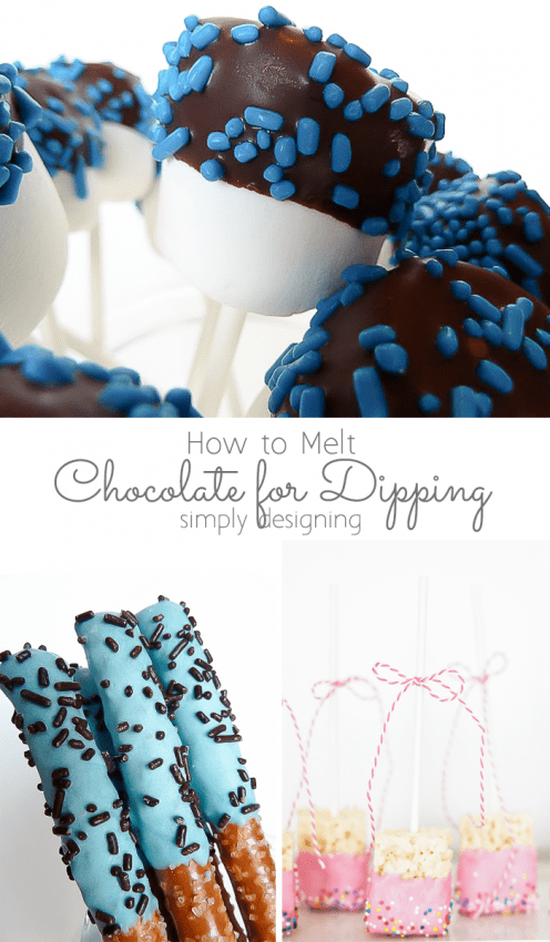 How to Melt Chocolate for Dipping and Keep it From Drying Out