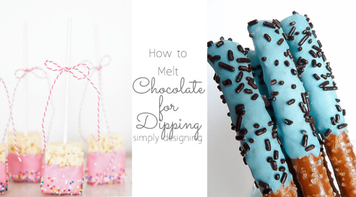 How to Melt Chocolate for Dipping Featured Image