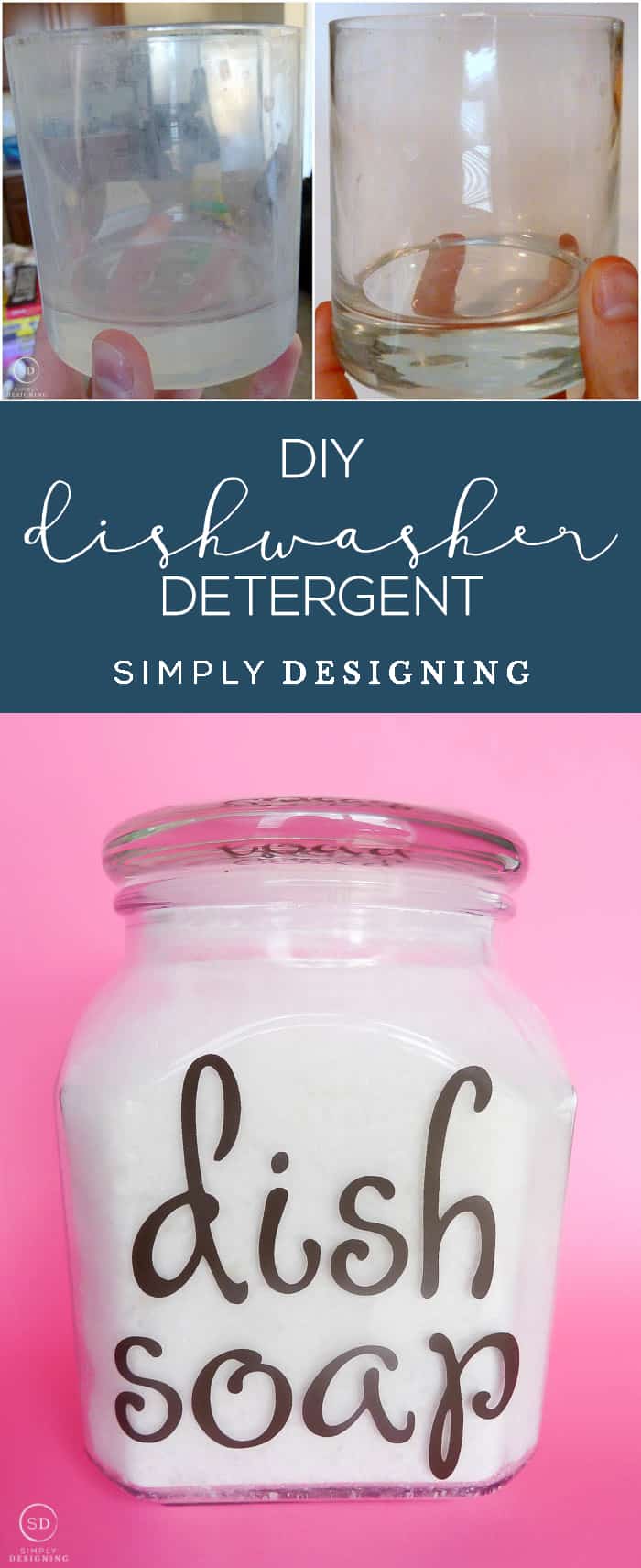 DIY Dishwasher Detergent - the best dishwasher detergent for hard water