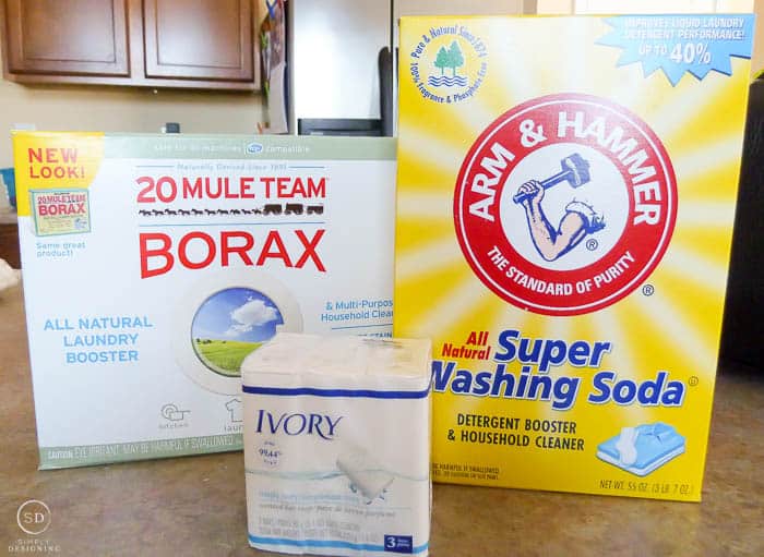 Homemade Laundry Detergent Ingredients