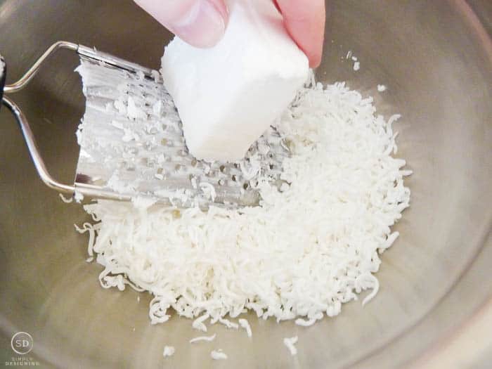 Homemade Laundry Detergent - grate soap