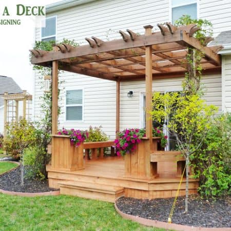 How to Stain a Deck - tips and tricks to easily spray stain a deck