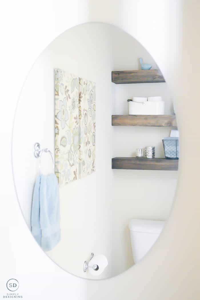 Floating Mirror Shelf for Bathroom--{How to Build it in 6 Steps!}