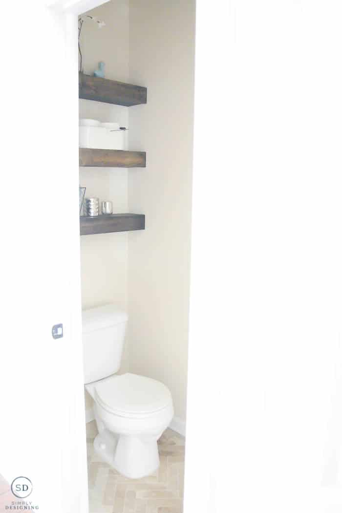 Diy Floating Shelves How To Measure, How Wide Should Floating Shelves Be Above Toilet