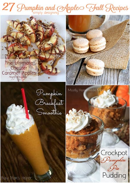 27+Pumpkin+and+Apple+Fall+Recipes+Round+Up1 | 27 Amazing Apple and Pumpkin Recipes for Fall | 28 | frozen hot chocolate