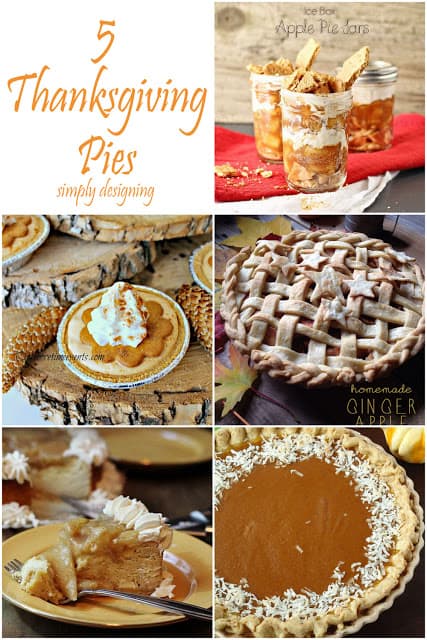 5+Fall+Pie+Recipes+Collage1 | 5 Thanksgiving-Worthy Pies | 30 | Family Friendly Summer Drinks