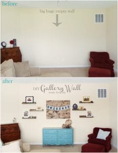 Before+and+After+Gallery+Wall1 DIY Gallery Wall Reveal 5