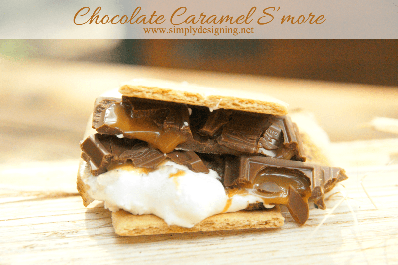 Caramel+Chocolate+Smore+DSC057931 | Chocolate Caramel S'mores { #campKOA #ad } | 2 | easy peach cobbler