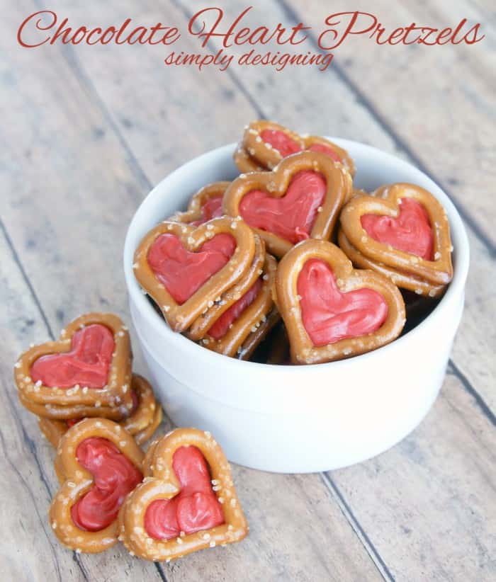 Chocolate Heart Pretzels