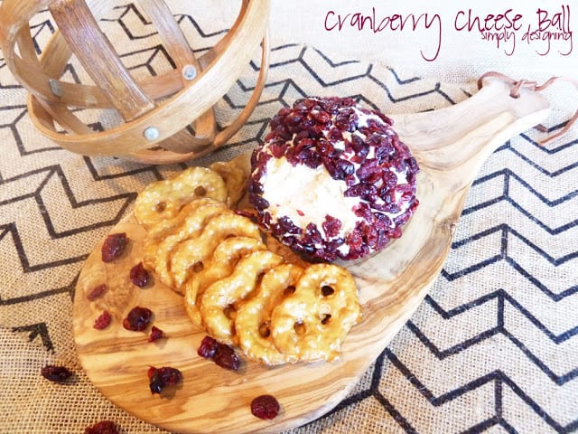 Cranberry+Cheese+Ball1 | Cranberry Cheese Ball Recipe | 4 | fabric Christmas trees