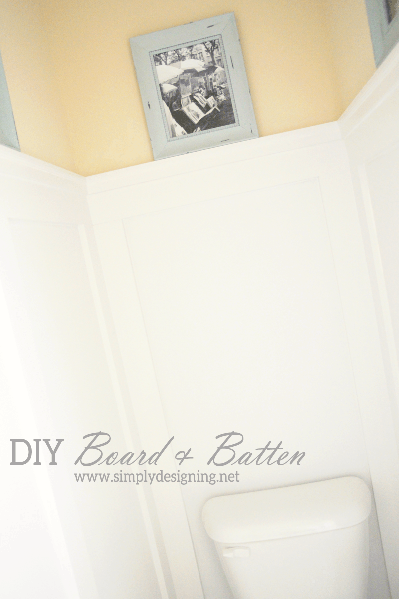 DIY+Board+and+Batten1 DIY Board and Batten Without Removing Your baseboards 24 DIY Floating Shelves