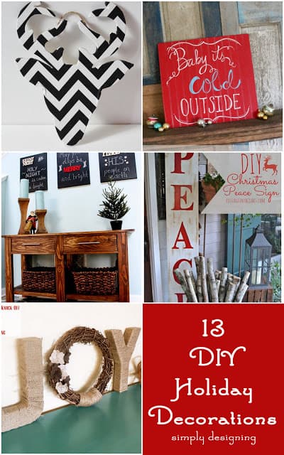 DIY+Holiday+Decor+Collage1 | 13 DIY Holiday Decorations | 17 |
