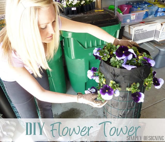 DIY Flower Tower progress 021 | DIY Flower Tower {Part 3} #DigIn #HeartOutdoors #Spring #sponsored | 29 | DIY cat house