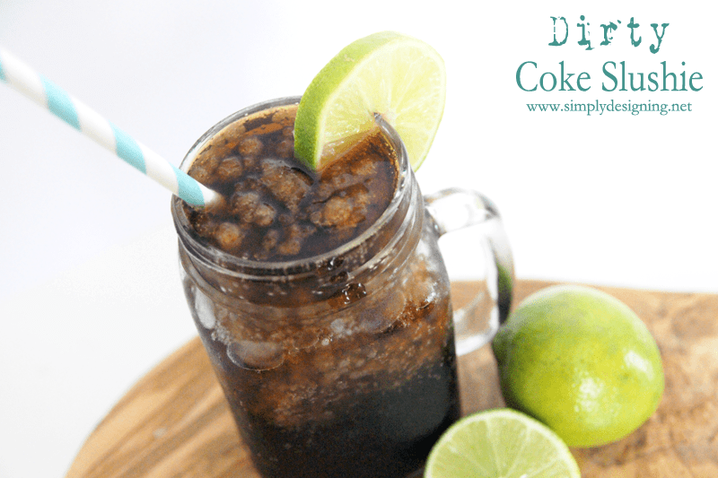 Dirty Coke Slushie | this is the perfect summer drink!  Definitely pinning for later! 