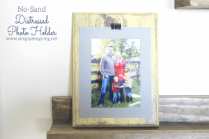 Distressed Photo Holder No-Sand Distressed Photo Holder + Giveaway 3 Checkers Game Table