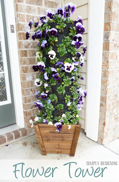 Flower Tower 1 week later 012 | $3,000 Home Depot Sweepstakes #SpringIntoSavings | 15 | Gift Ideas for Grandparents