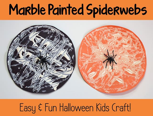 Halloween+Kids+Craft+Marble+Painted+Spiderwebs1 | Halloween Kids Craft: Marble Painted Spiderwebs | 10 |