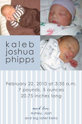 Kaleb+Birth+Announcement1 | Feature - Hello @ Good Gravy | 22 | star projects