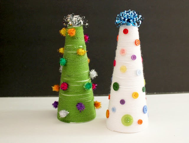 Kids+Craft+ +Yarn+Wrapped+Christmas+Trees1 | Kids Craft: Yarn Wrapped Christmas Trees | 5 |