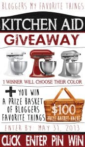 Kitchen Aid Giveaway Ad21 KitchenAid + Our Favorite Things GIVEAWAY 28