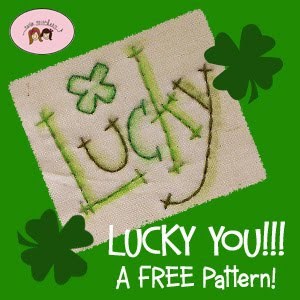 Lucky w logo 3001 AMAZING St. Patrick’s Day Stitching FREEBIE!!! 9