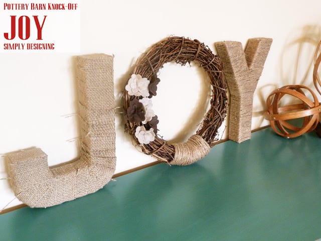 PB+JOY1 | JOY {Pottery Barn Knock-Off Christmas Decor} #CraftersRAK #spon | 1 |