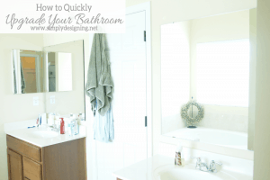 Quickly+Upgrade+Your+Bathroom1 How to Install a Bathroom Mirror Frame (the video) 6
