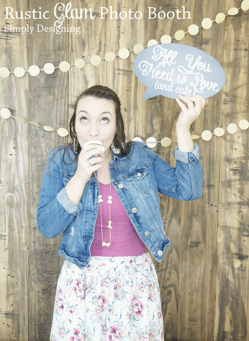 Rustic Glam Wedding Photo Booth