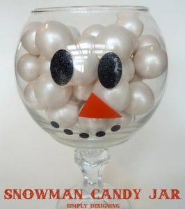 Snowman Candy Jar 01a1 DIY Snowman Candy Jar #HolidayHangout 5