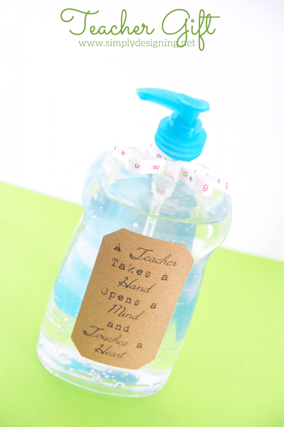 Teacher Gift | Hand Sanitizer Teacher Gift | 25 | Ice Cream Printable