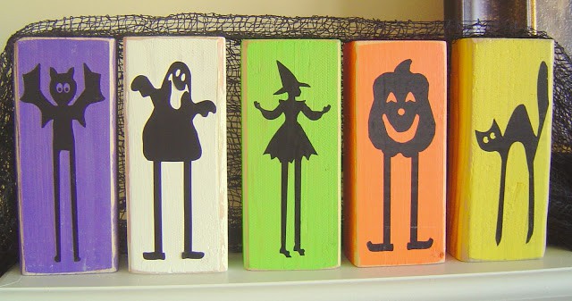 Wood+Silhouettes1 | Halloween Blocks & Pumpkins | 2 |