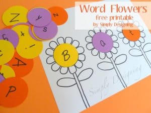 Word+Flowers+01b1 Spelling Word Flowers (free printable) {Boredom Buster} 12