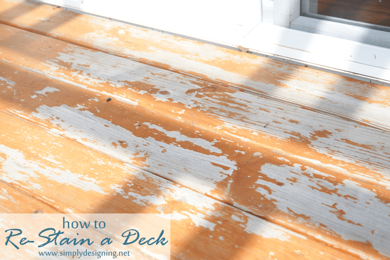 chipped+deck2 | How to Re-Stain a Deck + HomeRight Giveaway | 30 | Install New Tile Counter Tops