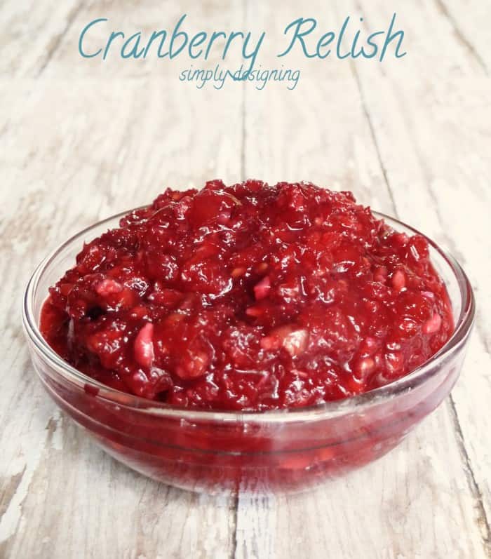 Cranberry Relish | a fresh twist on traditional cranberry sauce, perfect all year long