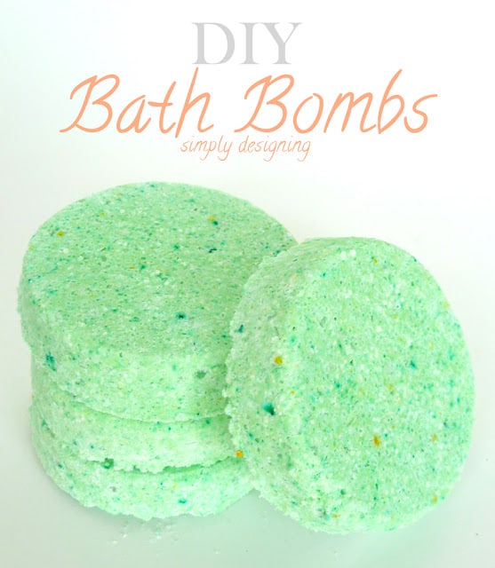 diy bath bombs small1 Make Your Own Bath Bomb Recipes 29 Orange Gingerbread Sugar Scrub Cubes