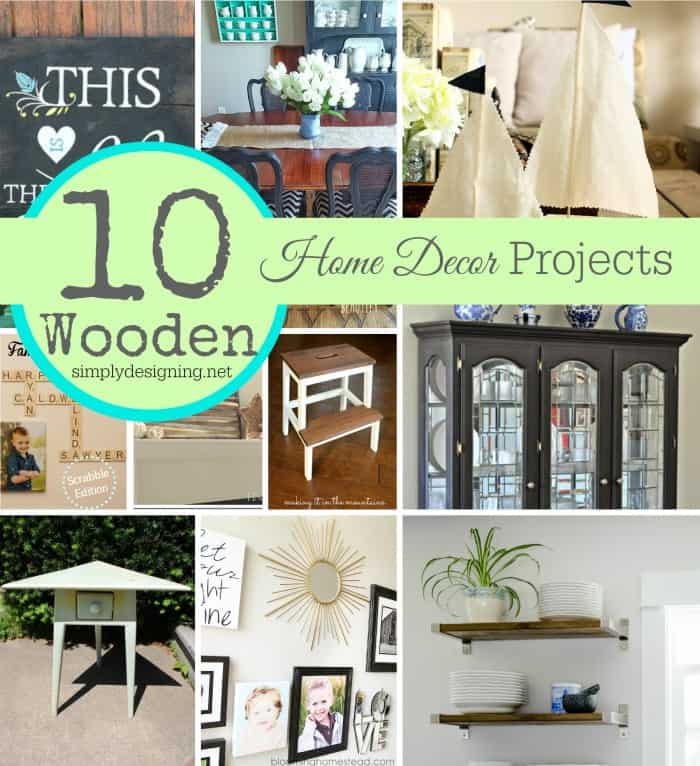 10 DIY Home Decor Projects made with Wood