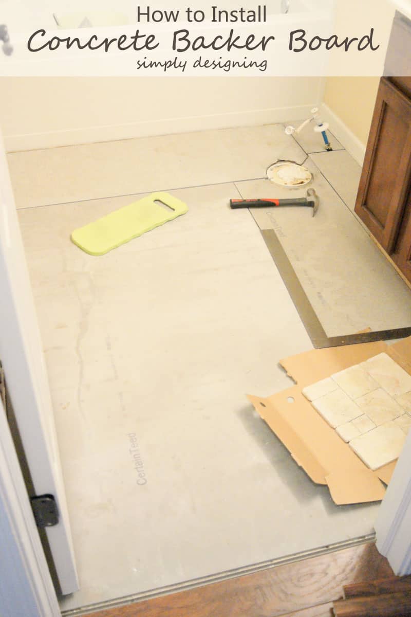 how+to+install+concrete+backer+board1 | How to Install Concrete Backer Board {Tile Installation: Part 2} #thetileshop @thetileshop | 36 | DIY Floating Shelves