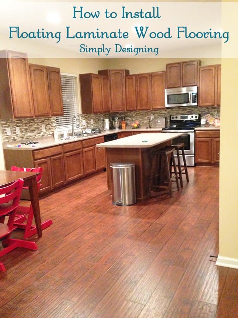 Install Floating Wood Laminate Flooring, Can You Put Laminate Flooring Under Kitchen Cabinets
