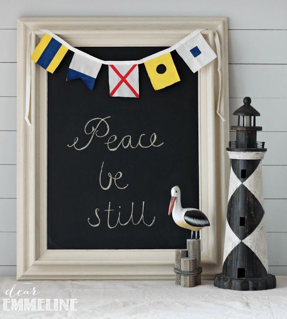 maritime bunting1 | DIY Maritime Flag Bunting {Color My Home Summer Blog Series} | 24 |