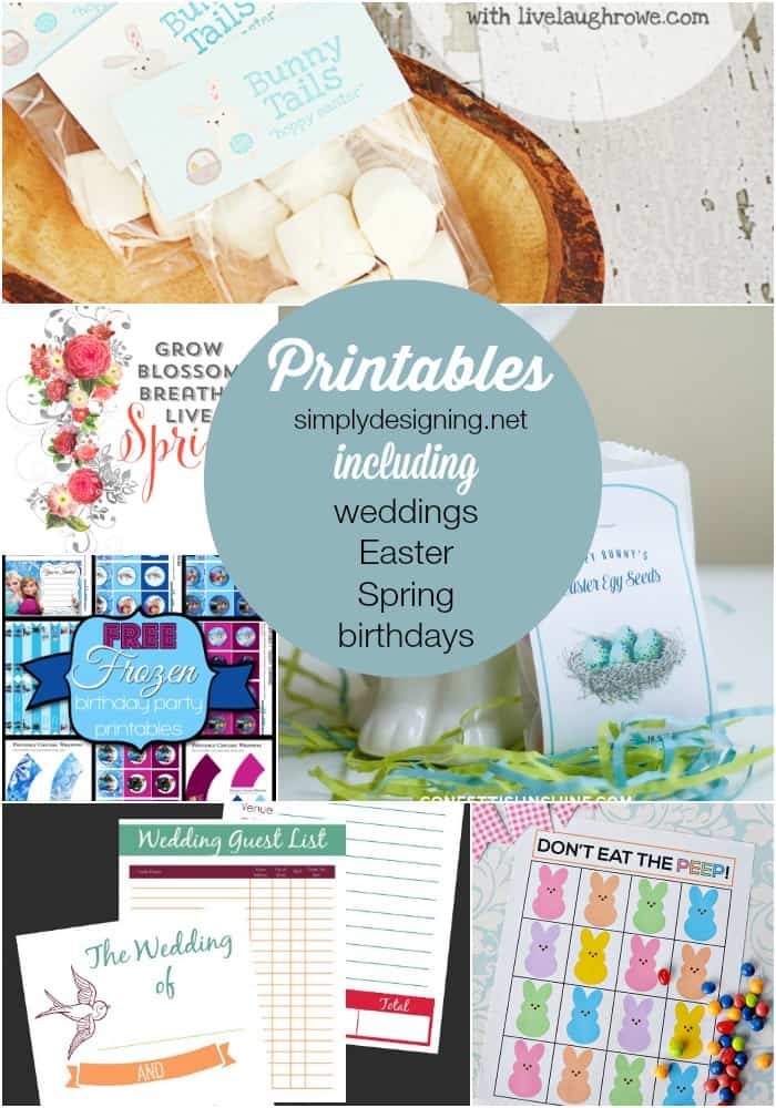 printables1 | The Best Wedding, Easter, Spring and More Printables | 1 |
