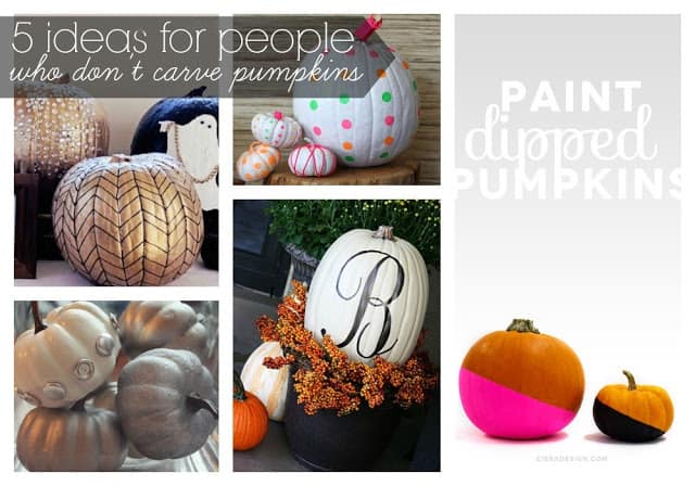 pumpkin+collage1 | 5 Ideas For People Who Don't Carve Pumpkins! | 15 |