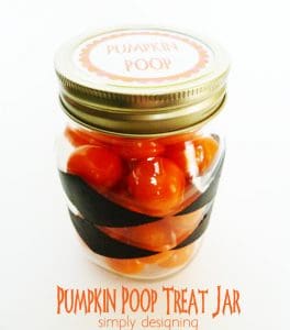 pumpkin+poop+treat+jar1 Pumpkin Poop Treat Jar with @FrogTape #ShapeTape 15