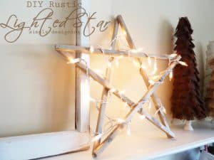 rustic+lighted+star1 DIY Rustic Lighted Star 5 Herringbone Tile Floor