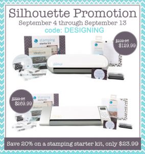 silhouette stamping kit promo sept 2013 code DESIGNING1 Silhouette Stamping Kit Promotion + Handmade Cards 7