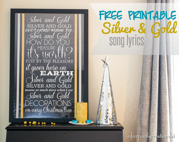 silverandgoldfreeprintable thumb1 | Silver and Gold Song Lyrics {Free Printable} {Silver and Gold Holiday Series} | 32 | Mother's Day Card