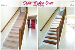 stair+before+and+after1 How to Redo Stairs {Part: 1}: the prep 2