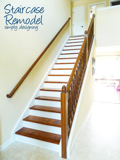 staircase+remodel1 | Staircase Make-Over {Part 6}: the finishing touches | 10 | Farmhouse Fall Centerpiece