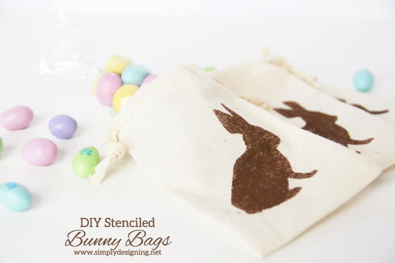 stenciled+easter+bags1 DIY Bunny Bags 31 make a vinyl stencil