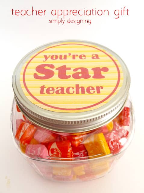 teacher appreciation starburst gift free printable 11 | You're a STAR Teacher {Teacher Appreciation Gift Idea with Printable} | 11 | Fall Printable