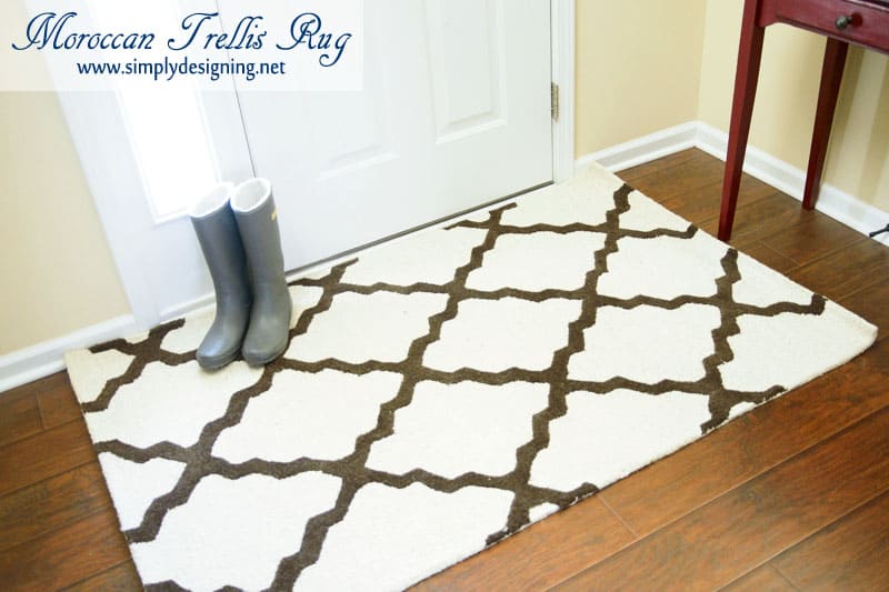 trellis+rug+with+grey+boots1 Front Entrance Update: New Rug 7